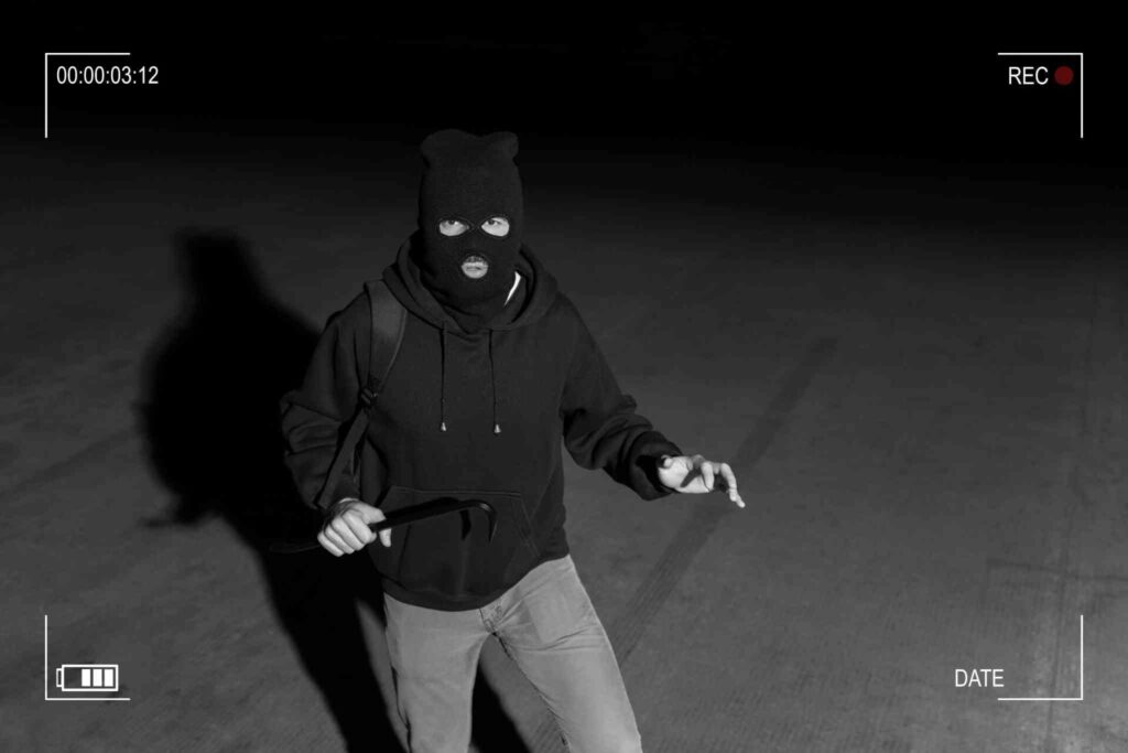 Aggravated burglary caught on CCTV 